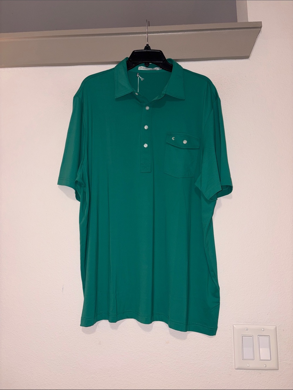 Criquet Men’s Green Polo Shirt SZ XXL NWT